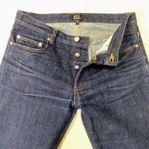 A.P.C. new standard denim 29インチ 古着 used 赤耳 ボタンフライ セルビッチ 大戦 501 ヒゲ あたり ハチの巣 チェーンステッチ