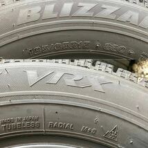 185/65R15 ブリヂストン BLIZZAK VRX スタッドレスタイヤ 中古 185/65/15 4本セット 2020年製造_画像2