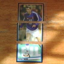 PANINI 2004-05 SUPERFOOT ステッカー #47-49 ZINEDINE ZIDANE[ジネディーヌ・ジダン]フランス代表 パズルステッカー_画像1