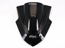 100【評価S】美品 Ninja300 EX300 '13 ニンジャ 実動 社外 RSタイチ TAICHI ウインド スクリーン シールド 黒 スモーク Ninja250 EX250_画像2