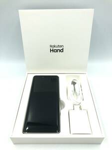 #240129098　【中古美品】Rakuten Hand P710 ホワイト スマートフォン 利用制限〇 箱・充電器・充電ケーブル・説明書あり