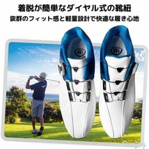 ブラック26cm 飛衛門 ゴルフシューズ メンズ スパイクレス ダイヤル式 靴紐 シューレス 滑りにくい 生活防水TBE 目立つ 履きやすい_画像8