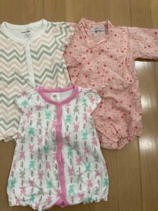 ベビー服 ロンパース カバーオール 甚平　女の子　夏服　80