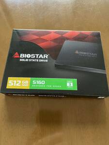 ☆　BIOSTAR製　５１２GB　2.5インチSSD　S160ー５１２GB　　新品・未使用・未開封　　☆