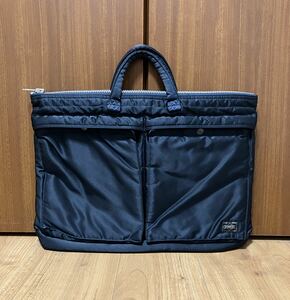 PORTER タンカー ポーター HEADPORTER ブリーフケース　ネイビー　美品