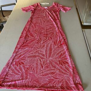  хула iolani Гаваи надеты ... стрейч материалы платье * померить только, новый товар XS размер (M~L)