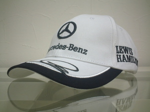 ★在庫一掃セール★送料無料★必見★F1★Mercedes‐Benz★AMG★LEWIS★HAMILTONの★お洒落で★素敵で★上品な★ホワイト★キャップ★新品★