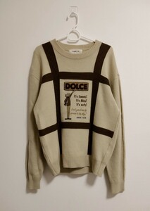【日本製】DOLCE 立体編み セーター Mサイズ相当 ニット　46サイズ　ドルチェ 