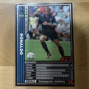 【同梱可能】即決！PANINI パニーニ SERIE A セリエA 2001-2002 インテル ロナウド 美中古品 ブラジル代表 当時物