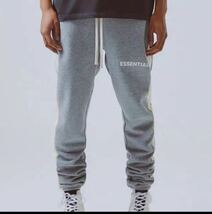 新品 FOG ESSENTIALS エッセンシャルズ スウェット ラインパンツ sweatpants サイズM グレー_画像4