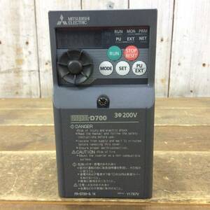 ●【AH-04341】中古品 MITSUBISHI 三菱電機 インバータ FR-D720-0.1K【レターパックプラス・送料全国一律520円可】