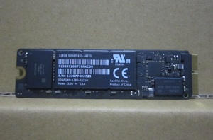 apple純正SSD 128GB　MacBook Air A1465 A1466 2013～ / Pro A1502 A1398 2013～2015等専用　　SanDisk製 SDNEP 655-1837D