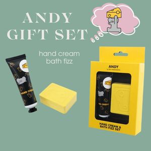 ANDYハンドケア ギフトセット ハンドクリーム ＆ バスフィズセット