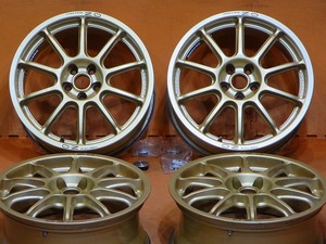 美品 4本セット【OZレーシング プロドライブP-WRC1】ゴールド 17インチ7J+40 PCD100-5H セリカ プリウス 86 BRZ フォレスター インプレッサ