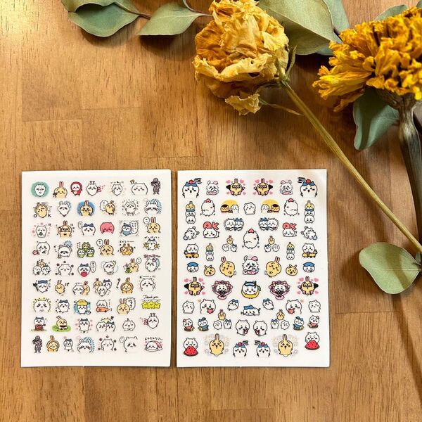 ちいかわ ネイルシール ネイルシート うさぎ ハチワレ 推しネイル ステッカー グッズ DIY