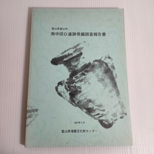 130 富山県富山市 南中田D 遺跡発掘調査報告書 1991 埋蔵文化財センター