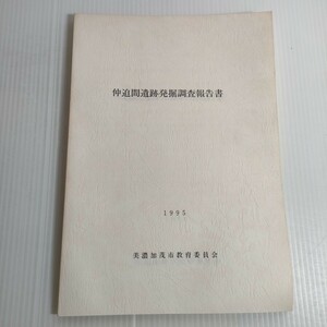 415 仲迫間遺跡発掘調査報告書 1995 美濃加茂市教育委員会