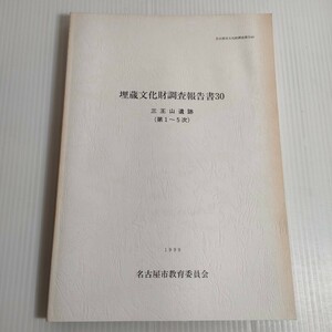 449 名古屋市文化財調査報告 40 埋蔵文化財 30 三王山遺跡 第1〜5次 1999 教育委員会