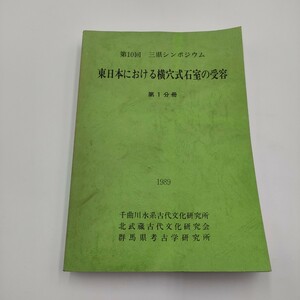 496 第10回 三県シンポジウム 東日本における横穴式石室の受容 第1分冊 1989 群馬県考古学研究所