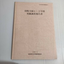 552 可児市埋文調査報告 32 羽崎寺洞1 2号墳 発掘調査報告書 2001 岐阜県可児市教育委員会_画像1