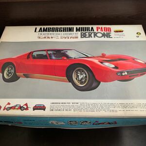  unopened beautiful goods dead stock goods oo taki1/16 Lamborghini Miura P400 plastic model the first version 