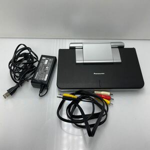 H2-1-010708 Panasonic パナソニック ポータブルDVD/CDプレーヤー DVD-LS81 バッテリーパック VUADBLS80 純正アダプター付き