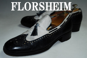 DSC4807◆驚愕の2999円～完全売り切り！フローシャイム/Florsheim/27㎝/ロー/黒/良品/熟練の職人技巧！高級革靴！ドレス/ビジネス/シューズ