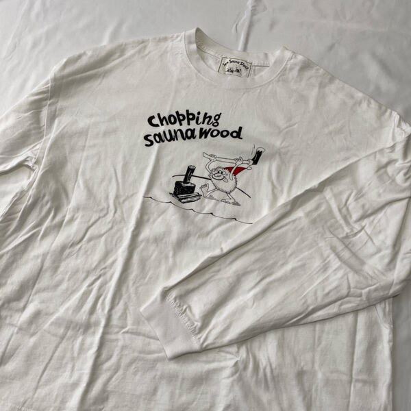 【S】sea sauna shack 長袖 Tシャツ ロンT ビッグシルエット シーサウナシャック サ活 chopping sauna wood