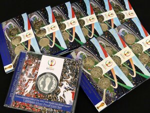 2002年FIFAワールドカップ記念千円銀貨幣プルーフ 1点/500円ニッケル黄銅貨幣セット 9点◆おたからや【M-A14773】同梱-1