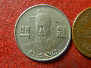 外国・韓国／１００ウォン白銅貨（1978年）　240105