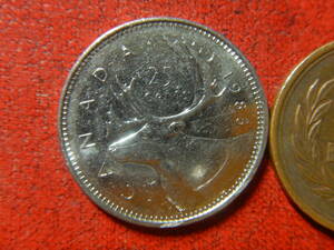 外国・カナダ／２５セント・ニッケル貨（1985年）　24011202