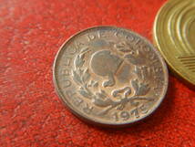 外国・コロンビア／１センタボ銅張りスチール貨（1975年）　240119_画像3
