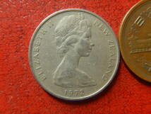 外国・ニュージーランド／１０セント白銅貨：マオリ族の仮面（1972年）　240126_画像2