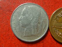 外国・ベルギー／５フラン白銅貨（1949年・BELGIQUE）　24012603_画像1