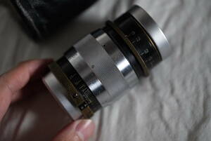 極美品 希少オールドレンズ Leitz Leica Hektor ヘクトール black+chrome 73mm F1.9 Lマウント Leica ライカ カメラ L39