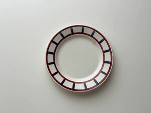 フランス　アンティーク　皿　Badonviller 　バドンヴィレー / バスク柄のデザートプレート　平皿
