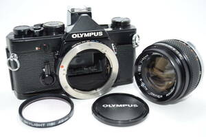 【外観並級】OLYMPUS OM-1 + AUTO S 50mm f1.4 オリンパス　#t11322