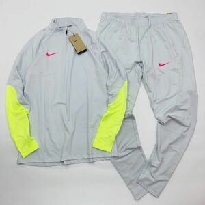 NIKE ナイキ Dri-Fit ストライク ドリルトップ 上下セット 灰黄 XL DV9226/9270-043 23-1215-9-11/12