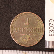 KM#2185/オーストリア帝国 1クロイツァー銅貨（1851）[E3079]コイン、ドイツ_画像2