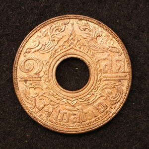 タイ王国 1 Satang銅貨（1941）[E3267]コイン