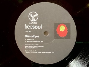 FREESOUL - DISCO/EYES - 1996 UKオリジナル12インチ / Dayton "I've Got My Eyes On You" 使いのHOUSE DUB