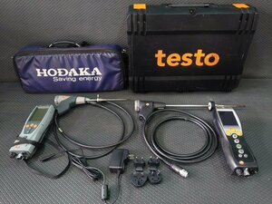 testo 燃焼排ガス分析計　330-2 LL　327-2　2台セット　◆　排気ガステスター　排ガステスター　排ガス測定器