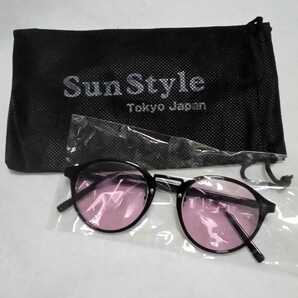 新品　ボストンサングラス　ピンク　SEKAI NO OWARI セカオワ深瀬さん着用サングラス Sun Style正規品 ボストンメガネ　サンスタイル