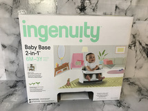 湘/ingenuity/ベビーベース/ベビーチェア/ブースターシート/グレー/体重15kgまで/対象年齢6ヶ月以上目安/箱付き/湘1.26-2森_画像7