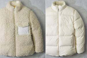 27万【モンクレール 新品 限定モデル】◇カシミアタッチの最高質感とゴージャス毛足のエコファー◇どちらも主役!!両A面リバーシブルダウン1