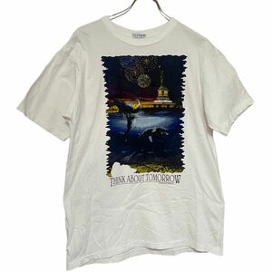 90s USA製ヴィンテージ　絵画　プリント tシャツ　コピーライト付き