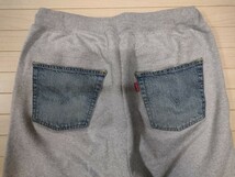 【超美品】 ジュンヤワタナベ × リーバイス 綿セルヴェッチデニム×綿裏毛Levi's デニムドッキングスウェットパンツ（定価6.6万）_画像5