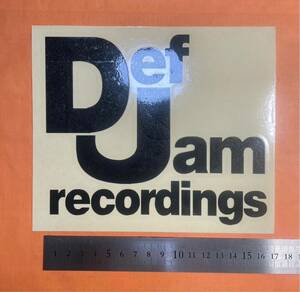  Def Jam large size size cutting letter sticker cutting sticker waterproof specification dress up custom 