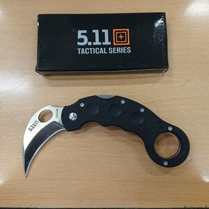 【中古現状品】5.11 TACTICAL　カランビットナイフ　TARANI 154CM