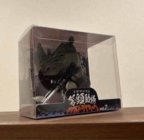 ドタマニマル ワイルドライダーズ vol.2 シロサイ フィギュア 動物